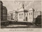 Kopergravure rond 1800 Rotterdam de Beurs, Antiek en Kunst, Ophalen of Verzenden