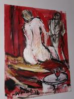 Origineel werk van Arien Winkel uit 2017  Met certificaat, Ophalen