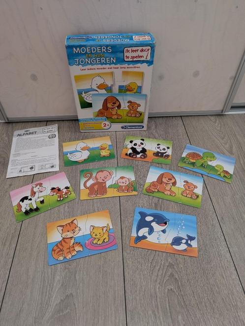 Moeders en hun jongeren - puzzel - Clementoni, Kinderen en Baby's, Speelgoed | Kinderpuzzels, Gebruikt, 2 tot 4 jaar, 10 tot 50 stukjes