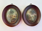 BROCANTE SCHILDERIJEN INGELIJST, Antiek en Kunst, Ophalen of Verzenden