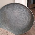 Groot dienblad, Huis en Inrichting, Woonaccessoires | Dienbladen, Ophalen, Gebruikt, Rond, Metaal