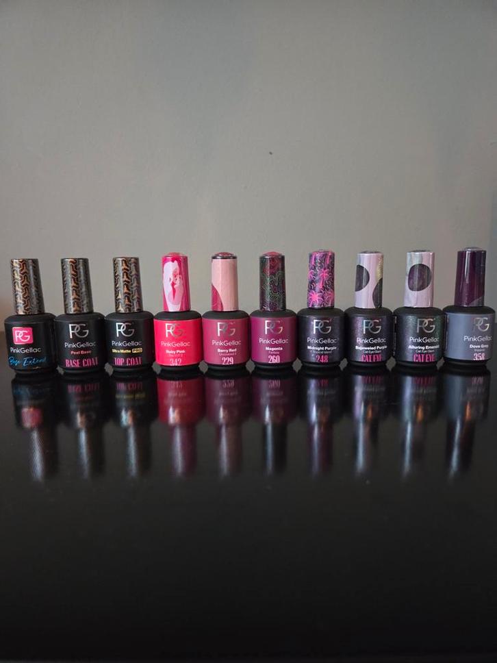 Pink Gellac Nagellak Set, Sieraden, Tassen en Uiterlijk, Uiterlijk | Cosmetica en Make-up, Zo goed als nieuw, Make-up, Handen en Nagels