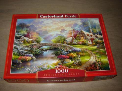 Puzzel Castorland SPRINGTIME GLORY 1000 st., Hobby en Vrije tijd, Denksport en Puzzels, Zo goed als nieuw, Legpuzzel, 500 t/m 1500 stukjes