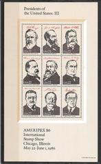 USA 1986 Presidenten III, Verzenden, Postfris, Noord-Amerika