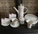 Vintage Koffieservies Melitta Paris met gebaksbordjes, Ophalen of Verzenden