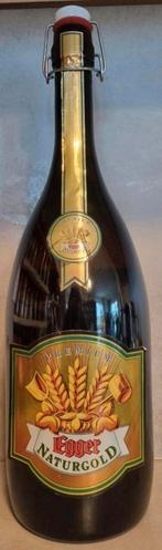 Egger Naturgold – 3L Premium Bierfles (1995), Verzamelen, Biermerken, Ophalen of Verzenden, Zo goed als nieuw, Flesje(s), Overige merken
