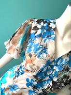 Vintage originele jaren 70 maxi-jurk blauw/bruin maat 40, Kleding | Dames, Jurken, Maat 38/40 (M), Vintage, Gedragen, Onder de knie