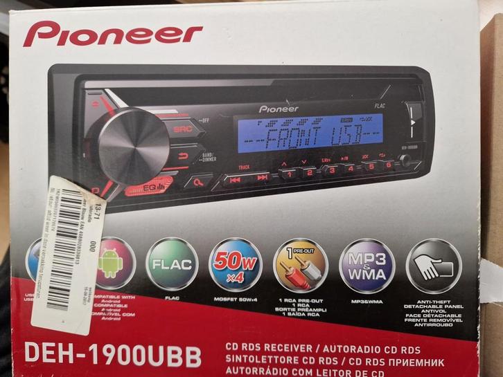 Pioneer DEH-1900UBB Autoradio - Zo Goed Als Nieuw!, Auto diversen, Autoradio's, Zo goed als nieuw, Ophalen of Verzenden