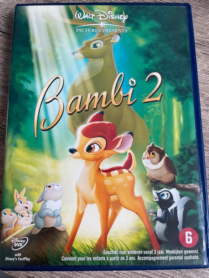 Bambi 2 DVD - Avontuur voor de hele familie!, Cd's en Dvd's, Dvd's | Tekenfilms en Animatie, Zo goed als nieuw, Alle leeftijden