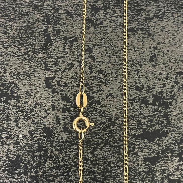 14 k gouden ketting, Sieraden, Tassen en Uiterlijk, Kettingen, Zo goed als nieuw, Goud, Goud, Ophalen of Verzenden