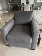 Giessenburg! Houston fauteuil lounge Premier bruin linnen, Ophalen, Zo goed als nieuw, 75 tot 100 cm, 50 tot 75 cm