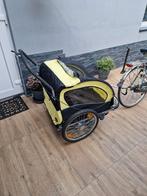 Mooie fietskar voor 2 kinderen met wandelfunctie, Fietsen en Brommers, Fietsaccessoires | Aanhangers en Karren, 40 tot 60 kg, Kinderkar