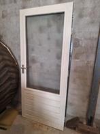 Buitendeur, Doe-het-zelf en Verbouw, Deuren en Horren, Ophalen, 80 tot 100 cm, 200 tot 215 cm, Glas