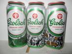 3 Grolsch Lager Beer Limited Edition Bier Blikjes uit U.K., Verzamelen, Ophalen of Verzenden, Flesje(s), Grolsch