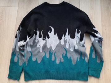 Oversized trui Bershka M zwart groen  beschikbaar voor biedingen