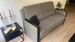 Mooie bank met (nep) leren leuningen, Huis en Inrichting, Banken | Bankstellen, Ophalen, 150 tot 200 cm, Tweepersoons, 75 tot 100 cm
