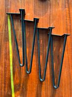 Stalen onderstel tafel/kast - tafelpoten hairpin zwart, Huis en Inrichting, Minder dan 50 cm, Rond, Minder dan 50 cm, Ophalen of Verzenden
