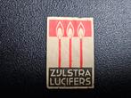 Zijlstra Lucifers Etiket - Vintage, Huis en Inrichting, Stoelen, Ophalen of Verzenden, Gebruikt, Vintage, Eén