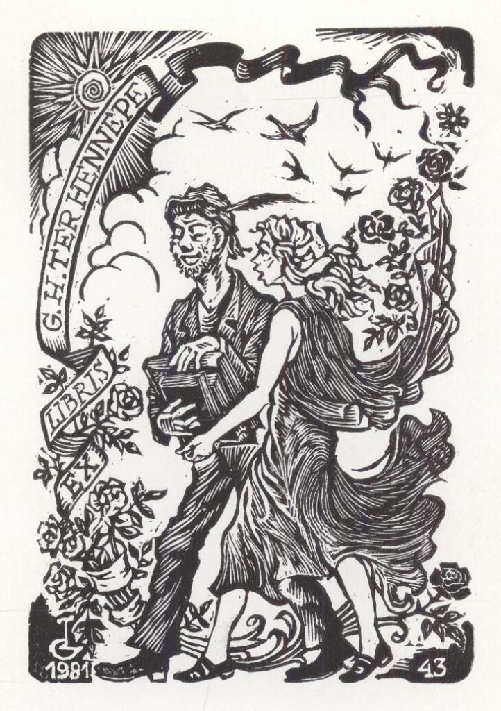 2117 Ex Libris Nederland : Cornelis Labots, 1981, Antiek en Kunst, Kunst | Etsen en Gravures, Verzenden