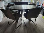 Stevige eettafel, Zo goed als nieuw, Vijf personen of meer, Rechthoekig, 50 tot 100 cm