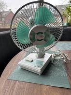 Vintage ventilator mintgroen wit evernal, Verzenden, Zo goed als nieuw, Tafelventilator
