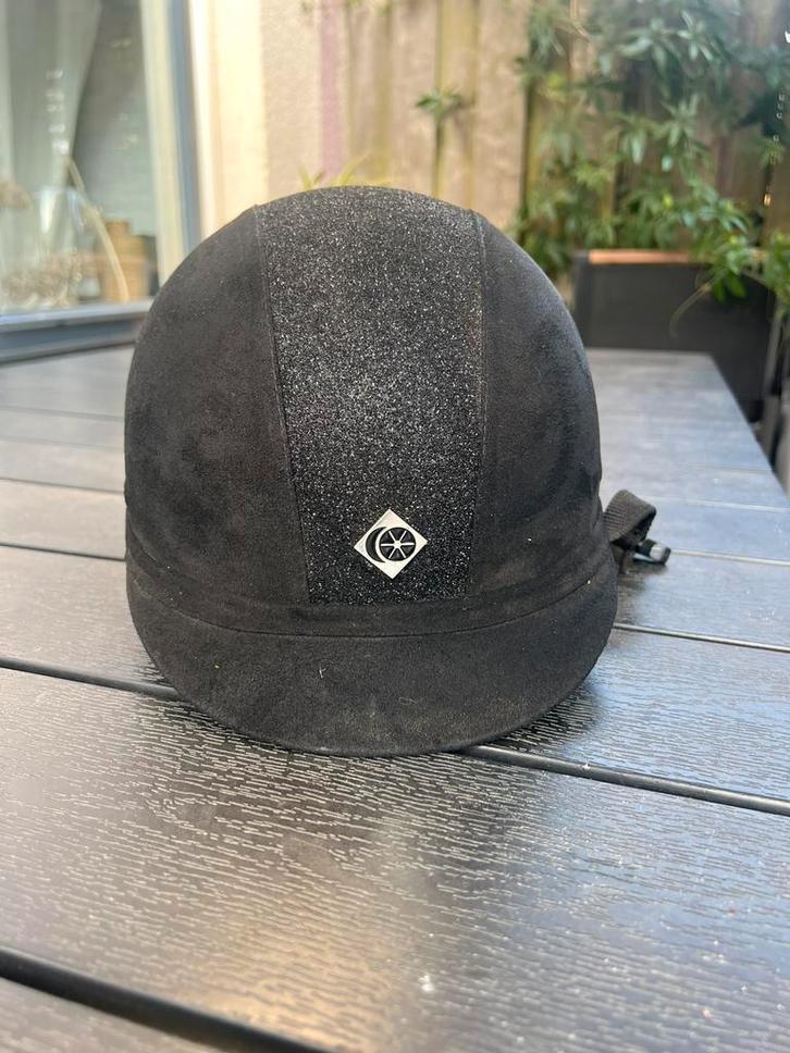 Charles Owen YR8 zwart, maat 59, Dieren en Toebehoren, Paardrijkleding, Gebruikt, Cap, Ophalen of Verzenden
