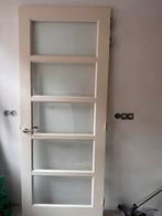 Mooie Binnendeur stomp met Glas facet geslepen, Doe-het-zelf en Verbouw, Deuren en Horren, Ophalen, Gebruikt, 80 tot 100 cm, 215 cm of meer