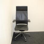 Dynamobel type Dis Bureaustoel, Hoge Rug Zwart Leer, Gebruikt, Zwart, Ophalen of Verzenden, Bureaustoel