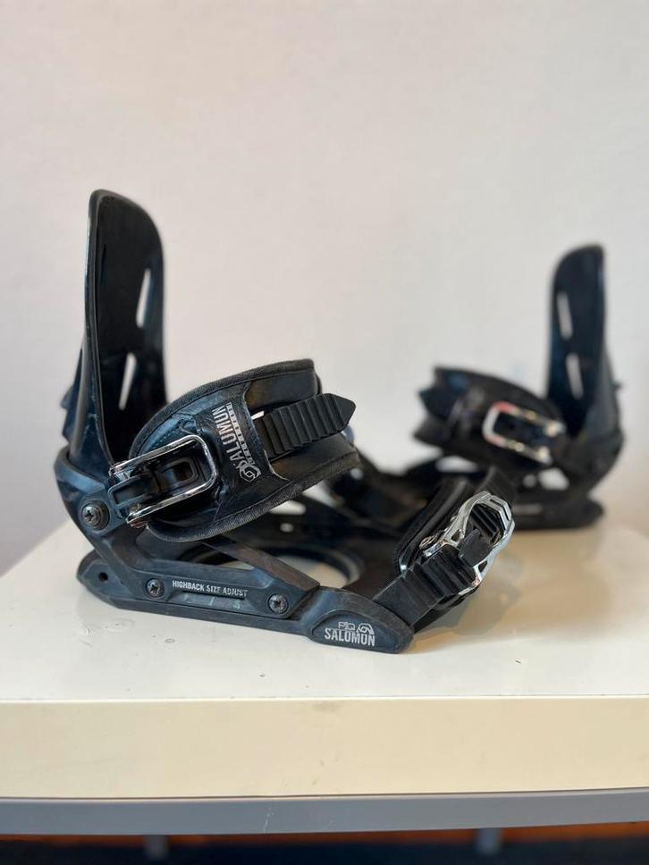 Salomon piq snowboard bindingen S/M, Sport en Fitness, Snowboarden, Zo goed als nieuw, Bindingen, Ophalen of Verzenden