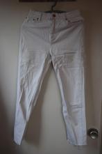 Bershka witte demin broek, maat 38, Wit, W30 - W32 (confectie 38/40), Gedragen, Bershka