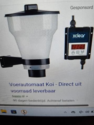 Voederautomaat Vijverpomp Luchtpomp Helix Tricklefilter beschikbaar voor biedingen