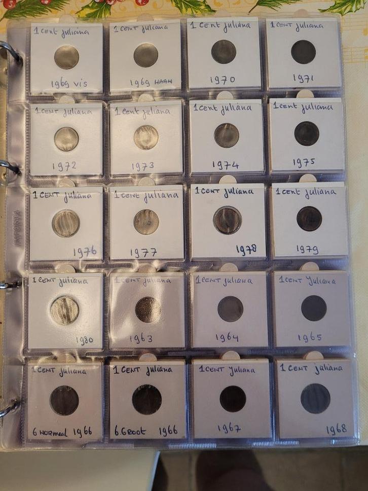 map vol munten gulden tijd kwartjes dubbeltjes etc, Postzegels en Munten, Munten | Nederland, Koningin Juliana, Ophalen of Verzenden