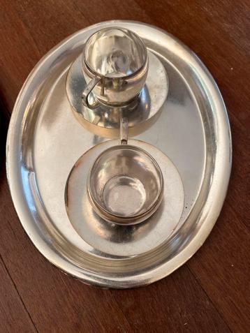 Gero 90 Verzilverde Koffiekopjes, Schotels & Dienblad beschikbaar voor biedingen