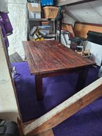 koloniaal teakhouten salon tafel, Ophalen