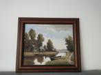 Schilderij van B.H.Slotman, Antiek en Kunst, Kunst | Schilderijen | Klassiek, Ophalen of Verzenden