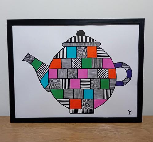 Special Art Theepot. Unicum., Antiek en Kunst, Kunst | Designobjecten, Ophalen of Verzenden