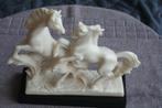 zeer mooie prachtige decoratief beeld 2 paarden, Ophalen of Verzenden