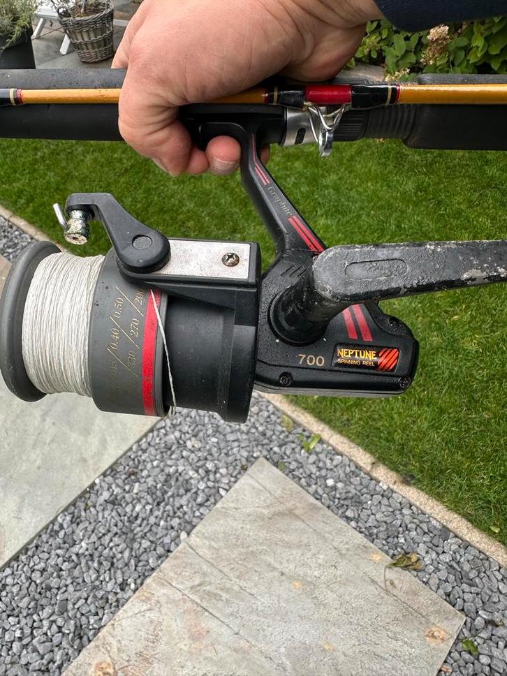 Shakespeare Ugly Stik Tiger Werphengel met Molen, Watersport en Boten, Hengelsport | Algemeen, Gebruikt, Werphengel, Ophalen of Verzenden
