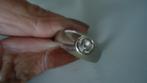 oude ring met steen maat 18, Gebruikt, Ophalen of Verzenden, Dame of Heer, Zilver
