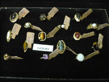 14 karaat 2e hands gouden ringen de prijzen staan er bij > beschikbaar voor biedingen