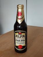 Alfa Edel pils bier fles (vol) 1991, Verzamelen, Biermerken, Overige merken, Flesje(s), Ophalen of Verzenden, Zo goed als nieuw
