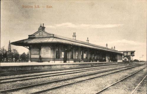 Station S.S.  Ede  militair st 1915, Verzamelen, Ansichtkaarten | Nederland, Gelopen, Gelderland, Voor 1920, Ophalen of Verzenden