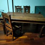 Keukentafel met 3 stoelen moet weg bieden, 100 tot 150 cm, 150 tot 200 cm, Rechthoekig, Zo goed als nieuw