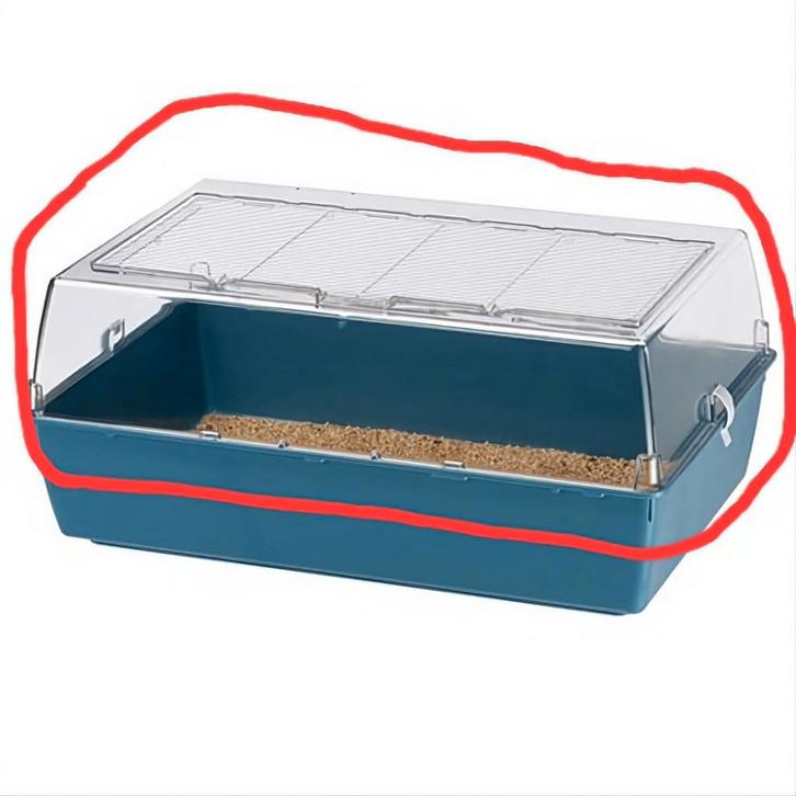 Bovenkant Ferplast Duna Multy - L71xB46xH31,5, Dieren en Toebehoren, Knaagdieren en Konijnen | Hokken en Kooien, Gebruikt, Overige typen