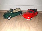 VW Kever 1303 cabriolet rood en groen, Edocar, 1:43, Ophalen of Verzenden, Gebruikt, Auto, Overige merken