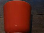 GROTE DIEP RODE GEGLAZUURDE BLOEMPOT HG 19  DOO19.3 CM.., Rond, Nieuw, Ophalen of Verzenden, Balkon
