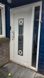 Kunststof Voordeur met Zijlicht - Direct Af te Halen!, Doe-het-zelf en Verbouw, Deuren en Horren, Gebruikt, 215 cm of meer, Buitendeur