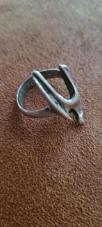 Vintage zilveren ring..lamponia, Ophalen of Verzenden, Zo goed als nieuw, Dame, Zilver