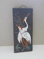 Decoratief wandtegel met reigers (Flora Gouda), Ophalen of Verzenden