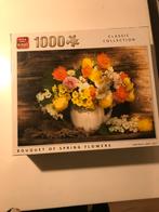 King Puzzel 1000 stukjes - Boeket Lente Bloemen, Ophalen, 500 t/m 1500 stukjes, Zo goed als nieuw, Legpuzzel